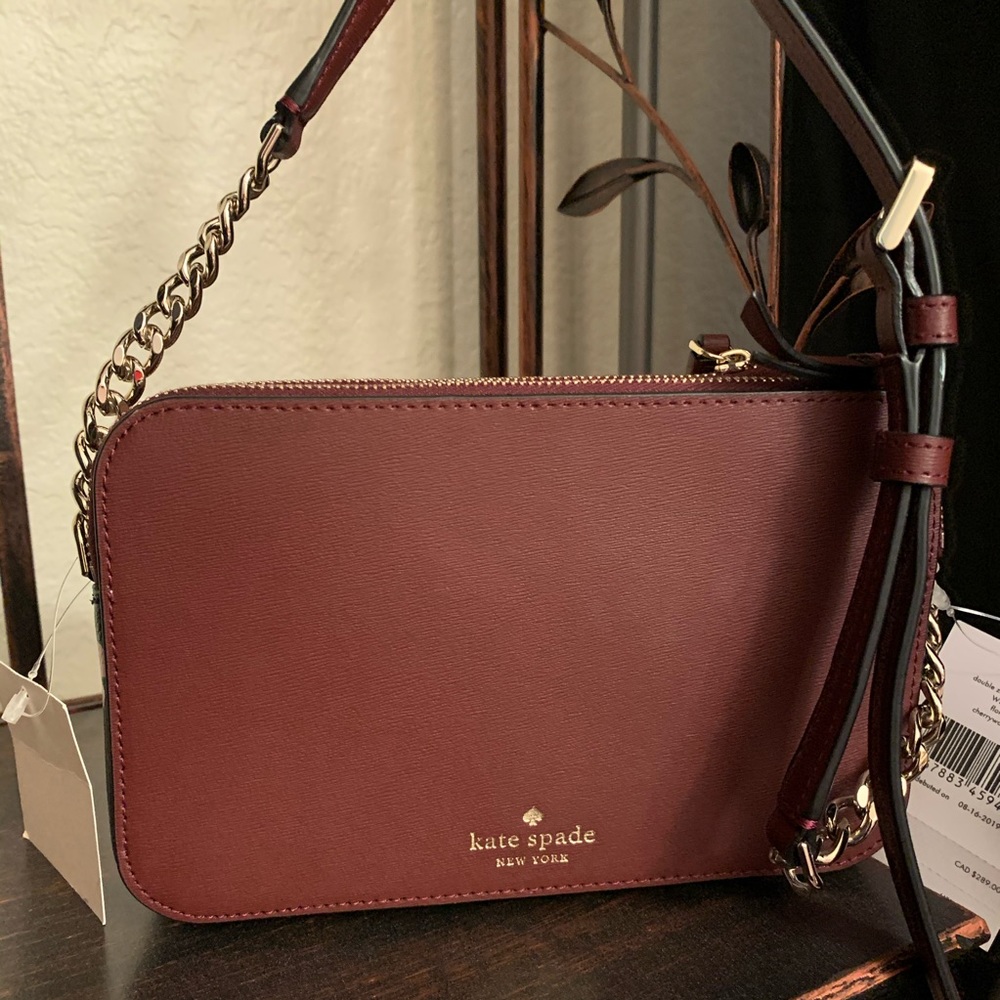 Double zip small crossbody Kate spade dog pup bag - Picture 6 of 7